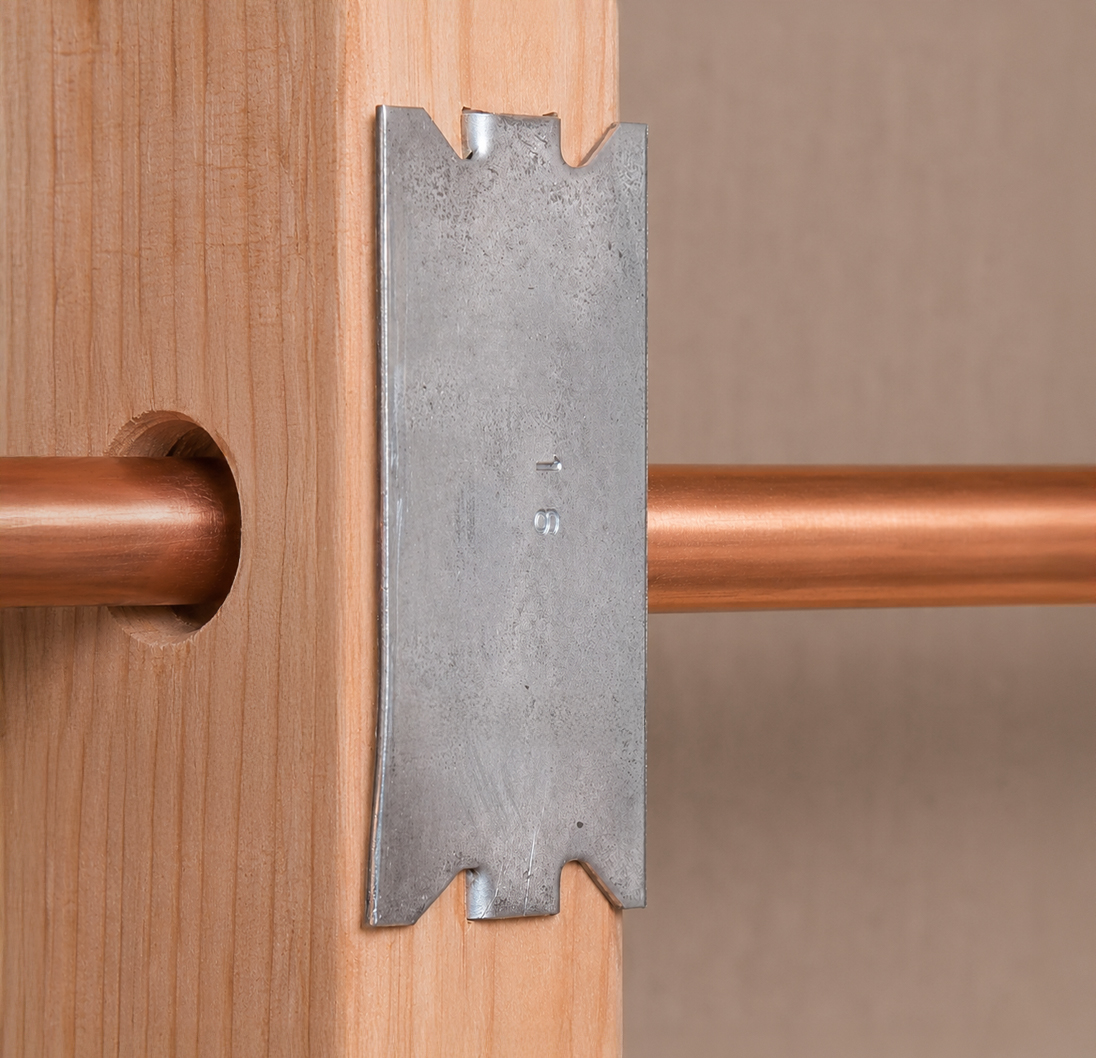 a plate and stud guard